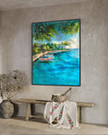 Obra de arte figurativo Caribe óleo sobre lienzo Marte Gallery Llanogrande
