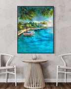 Obra de arte figurativo Caribe óleo sobre lienzo Marte Gallery Llanogrande