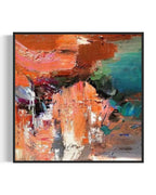 Obra de arte abstracto Mystic Fusion óleo sobre lienzo Marte Gallery Llanogrande