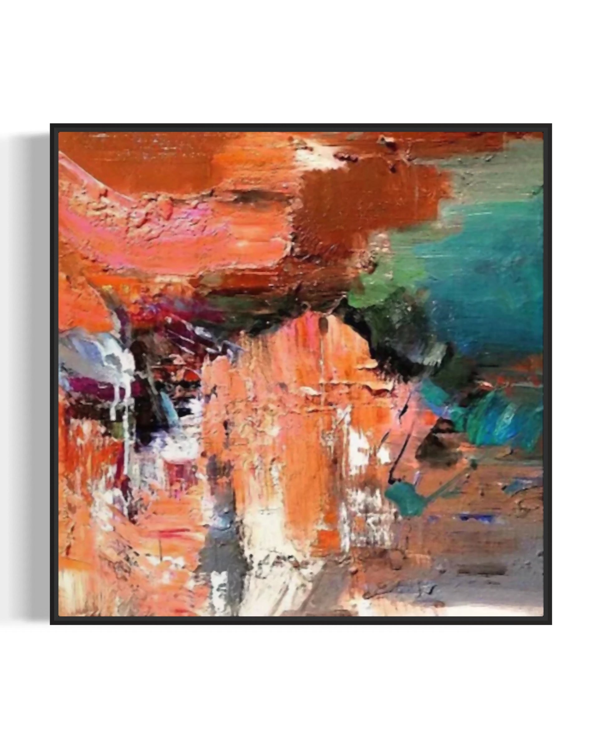 Obra de arte abstracto Mystic Fusion óleo sobre lienzo Marte Gallery Llanogrande