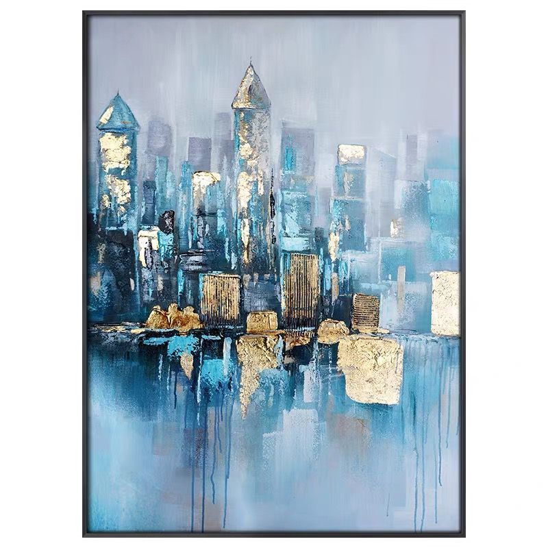 Obra de arte figurativo Lost City óleo sobre lienzo Marte Gallery Llanogrande