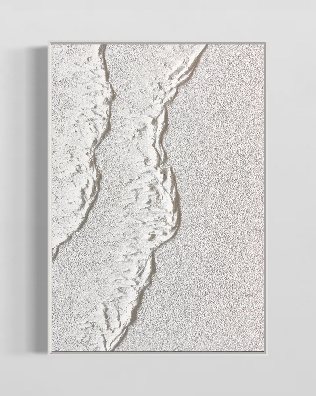 Obra de arte abstracto White Texture 5 óleo sobre lienzo Marte Gallery Llanogrande