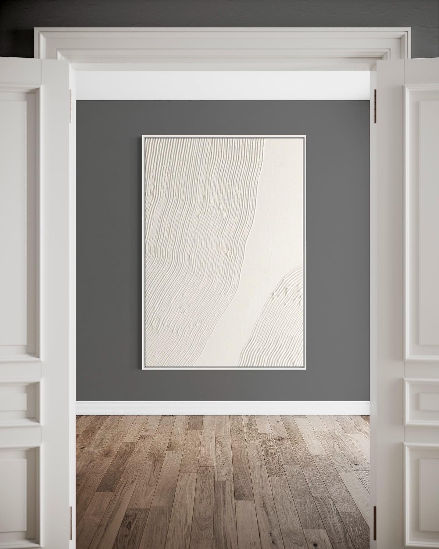 Obra de arte abstracto White Texture 3 óleo sobre lienzo Marte Gallery Llanogrande