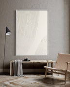 Obra de arte abstracto White Texture 3 óleo sobre lienzo Marte Gallery Llanogrande