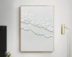 Obra de arte abstracto White Texture 1 óleo sobre lienzo Marte Gallery Llanogrande