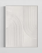 Obra de arte abstracto White Texture 8 óleo sobre lienzo Marte Gallery Llanogrande