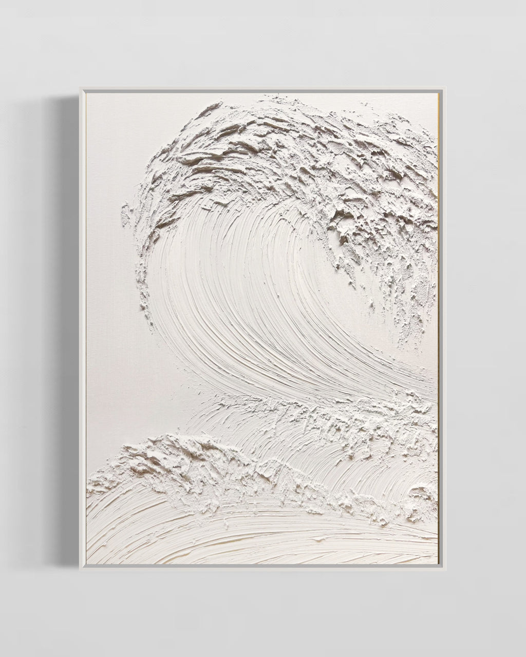Obra de arte abstracto White Texture 2 óleo sobre lienzo Marte Gallery Llanogrande