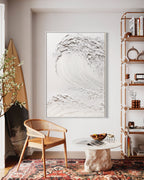 Obra de arte abstracto White Texture 2 óleo sobre lienzo Marte Gallery Llanogrande