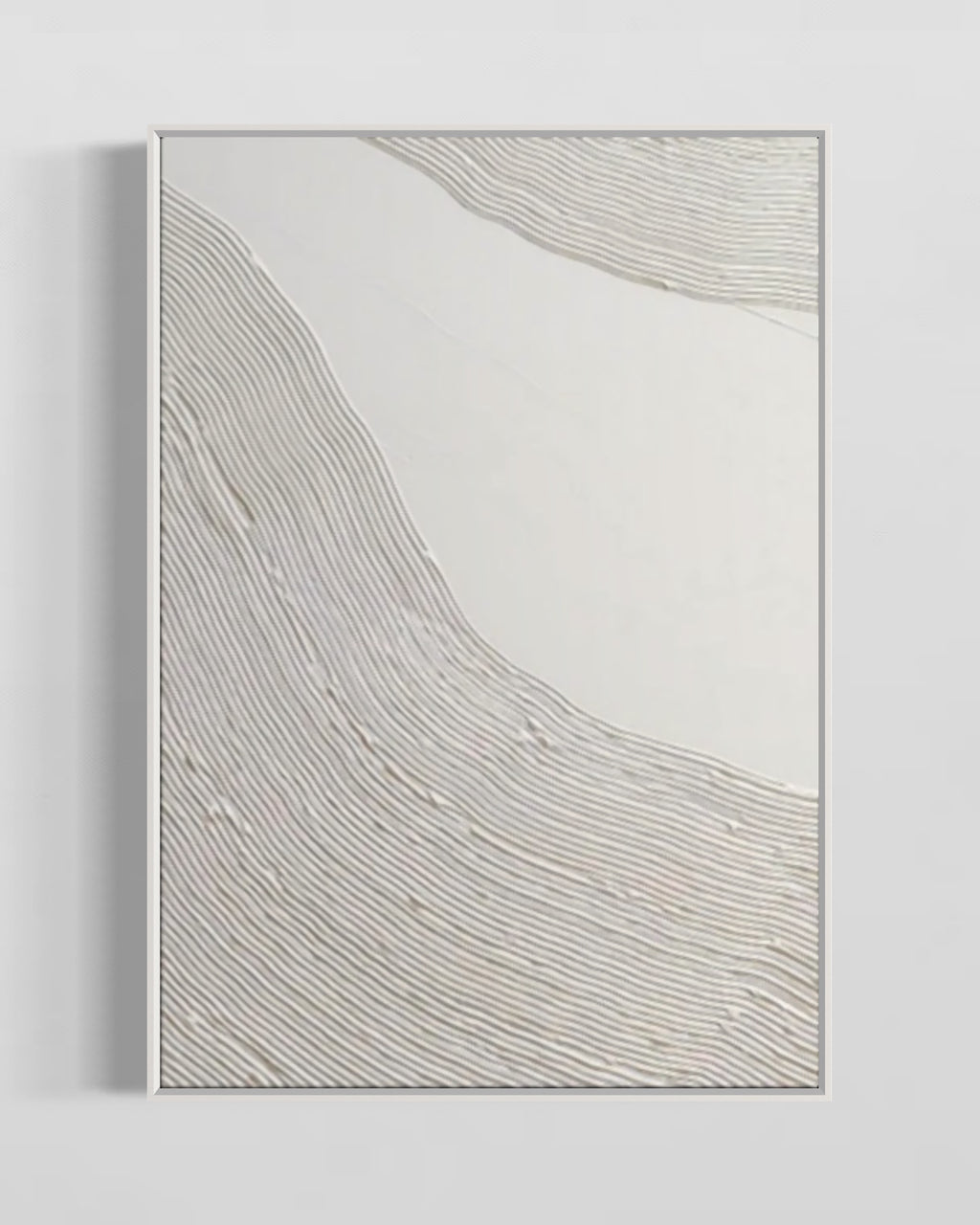 Obra de arte abstracto White Texture 7 óleo sobre lienzo Marte Gallery Llanogrande