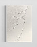 Obra de arte abstracto White Texture 9 óleo sobre lienzo Marte Gallery Llanogrande