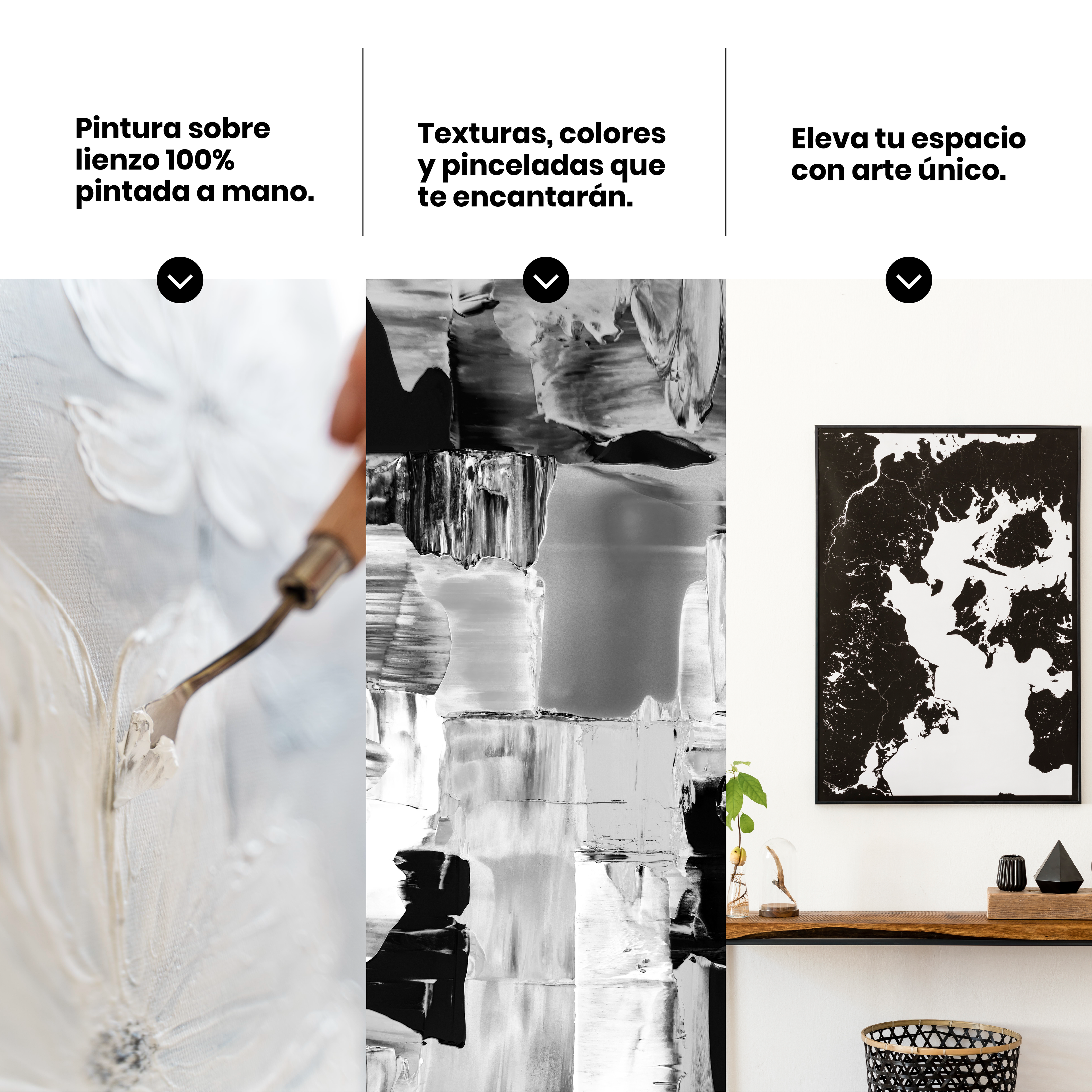 Características y personalización de obras en Marte Gallery