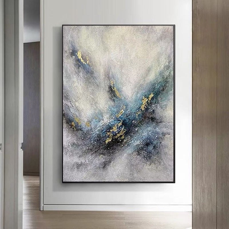 Obra de arte abstracto Mountains óleo sobre lienzo Marte Gallery Llanogrande
