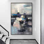 Obra de arte abstracto Nebulosa óleo sobre lienzo Marte Gallery Llanogrande