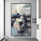 Obra de arte abstracto Nebulosa óleo sobre lienzo Marte Gallery Llanogrande
