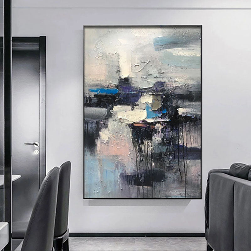 Obra de arte abstracto Nebulosa óleo sobre lienzo Marte Gallery Llanogrande