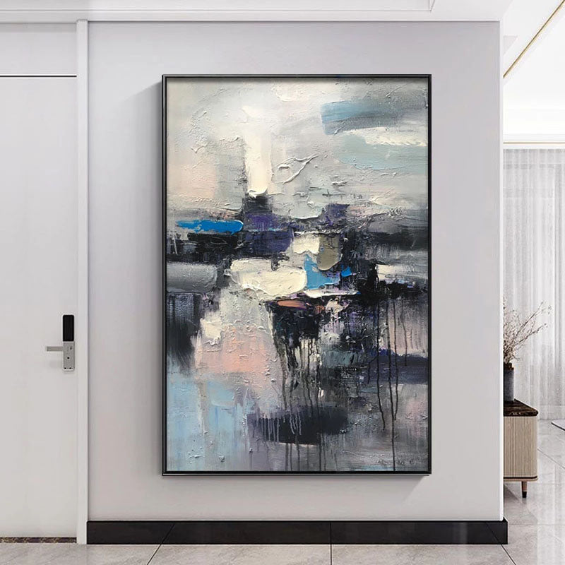 Obra de arte abstracto Nebulosa óleo sobre lienzo Marte Gallery Llanogrande