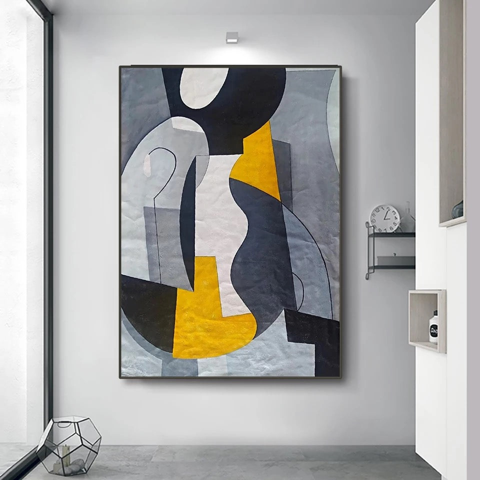Obra de arte abstracto Nepomuceno óleo sobre lienzo Marte Gallery Llanogrande