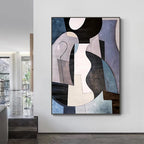 Obra de arte abstracto Nepomuceno óleo sobre lienzo Marte Gallery Llanogrande