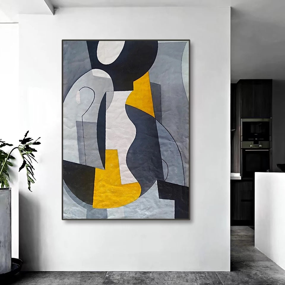 Obra de arte abstracto Nepomuceno óleo sobre lienzo Marte Gallery Llanogrande