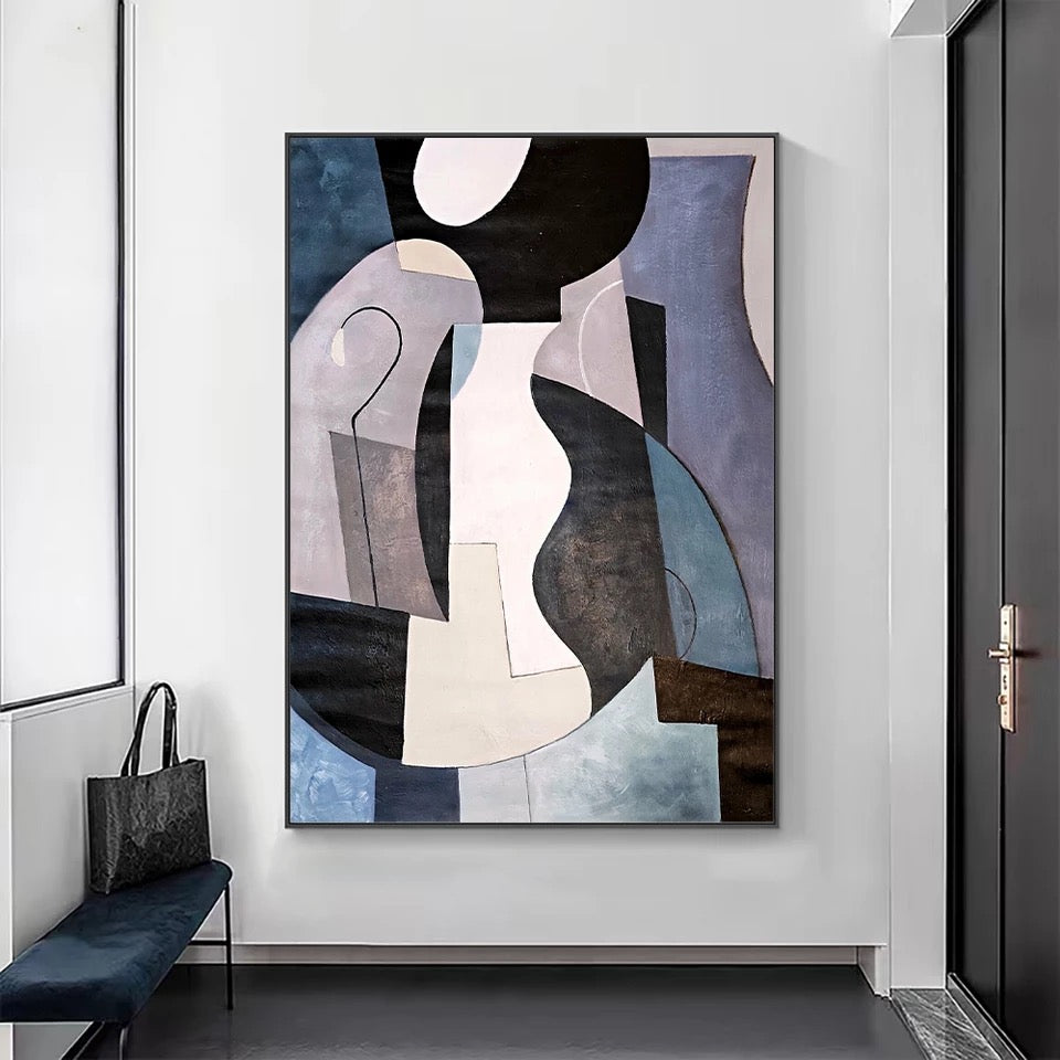 Obra de arte abstracto Nepomuceno óleo sobre lienzo Marte Gallery Llanogrande
