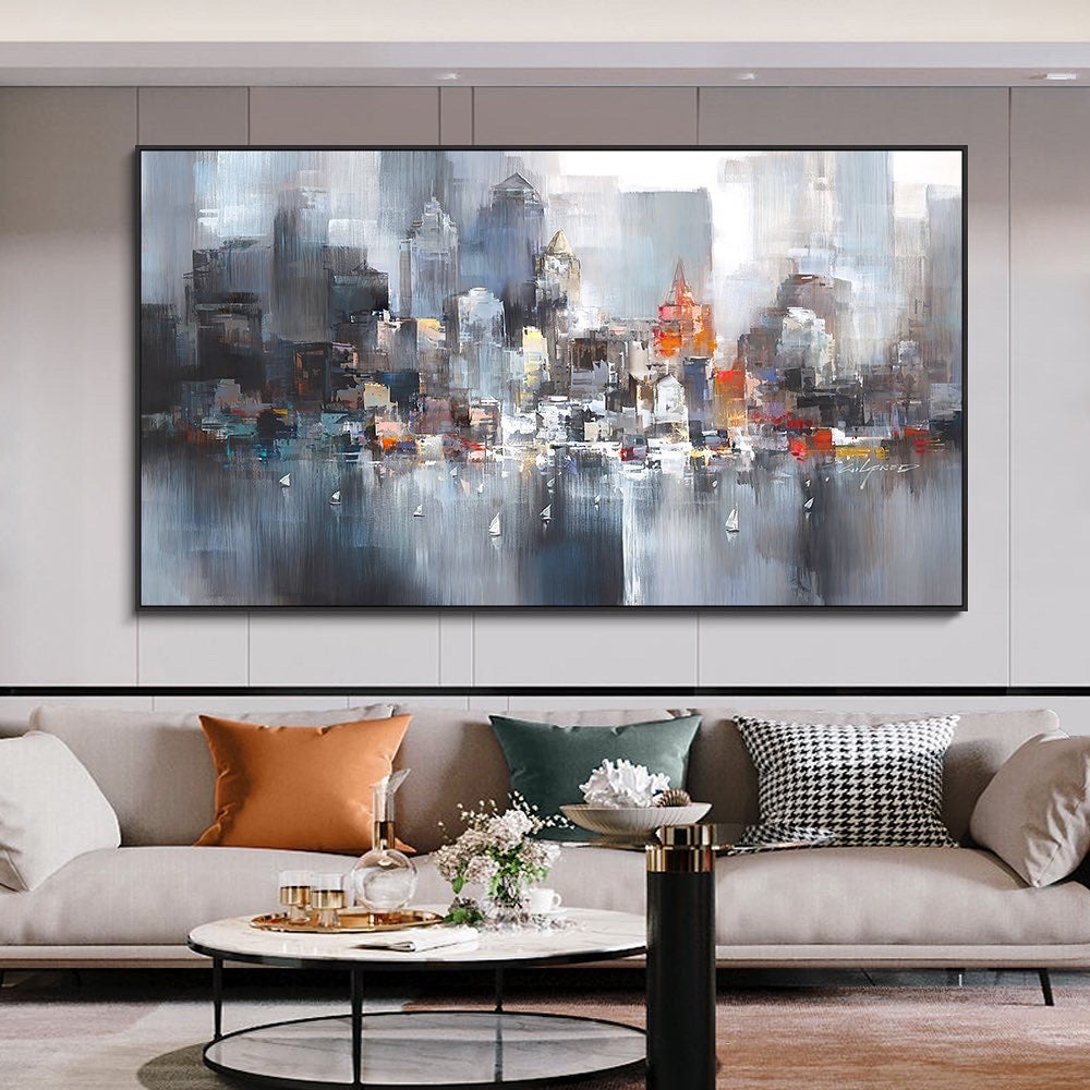 Obra de arte figurativo New York óleo sobre lienzo Marte Gallery Llanogrande
