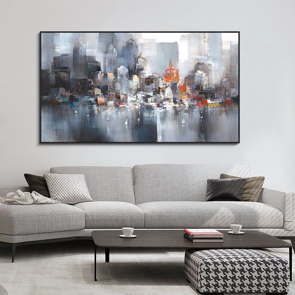 Obra de arte figurativo New York óleo sobre lienzo Marte Gallery Llanogrande