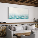 Obra de arte abstracto Peace Waves 2 óleo sobre lienzo Marte Gallery Llanogrande