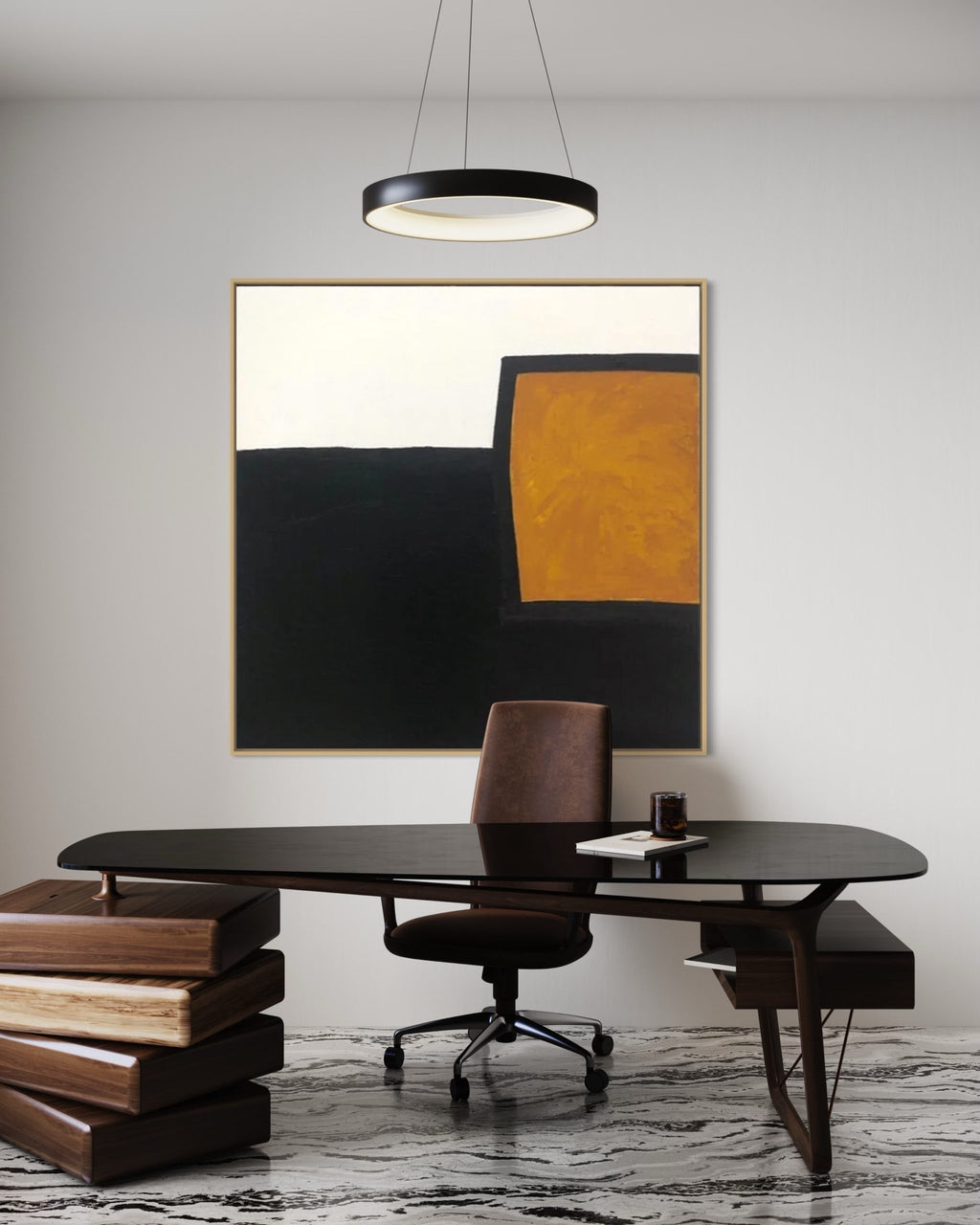 Obra de arte abstracto Refined óleo sobre lienzo Marte Gallery Llanogrande