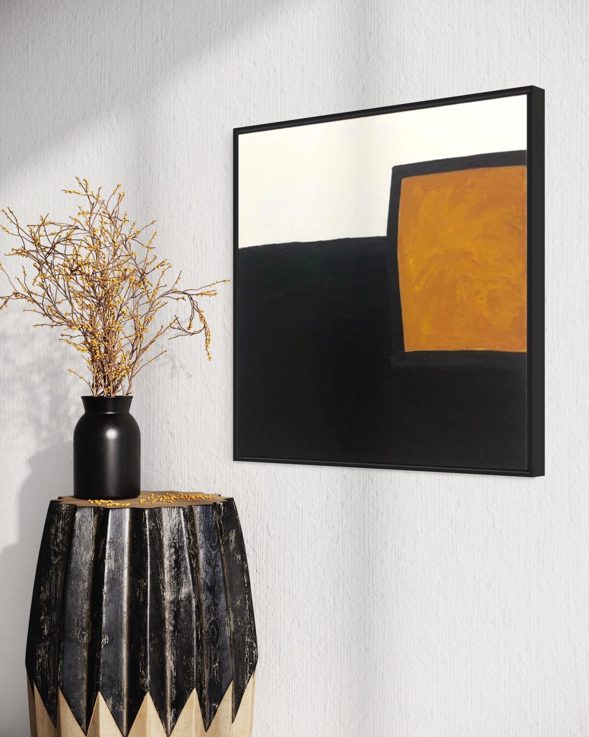 Obra de arte abstracto Refined óleo sobre lienzo Marte Gallery Llanogrande
