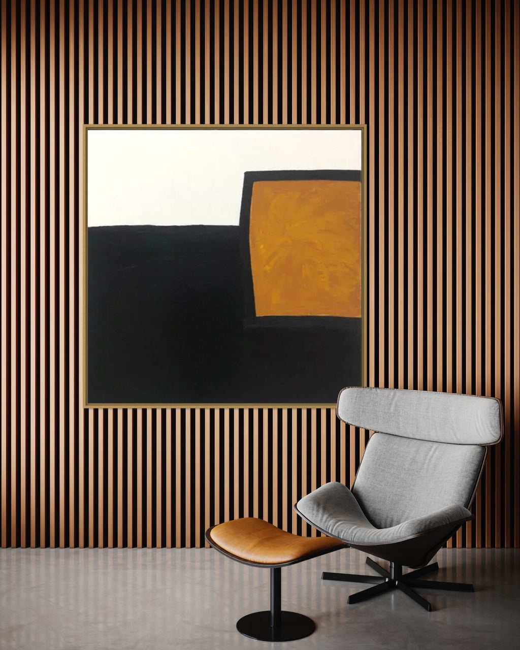Obra de arte abstracto Refined óleo sobre lienzo Marte Gallery Llanogrande