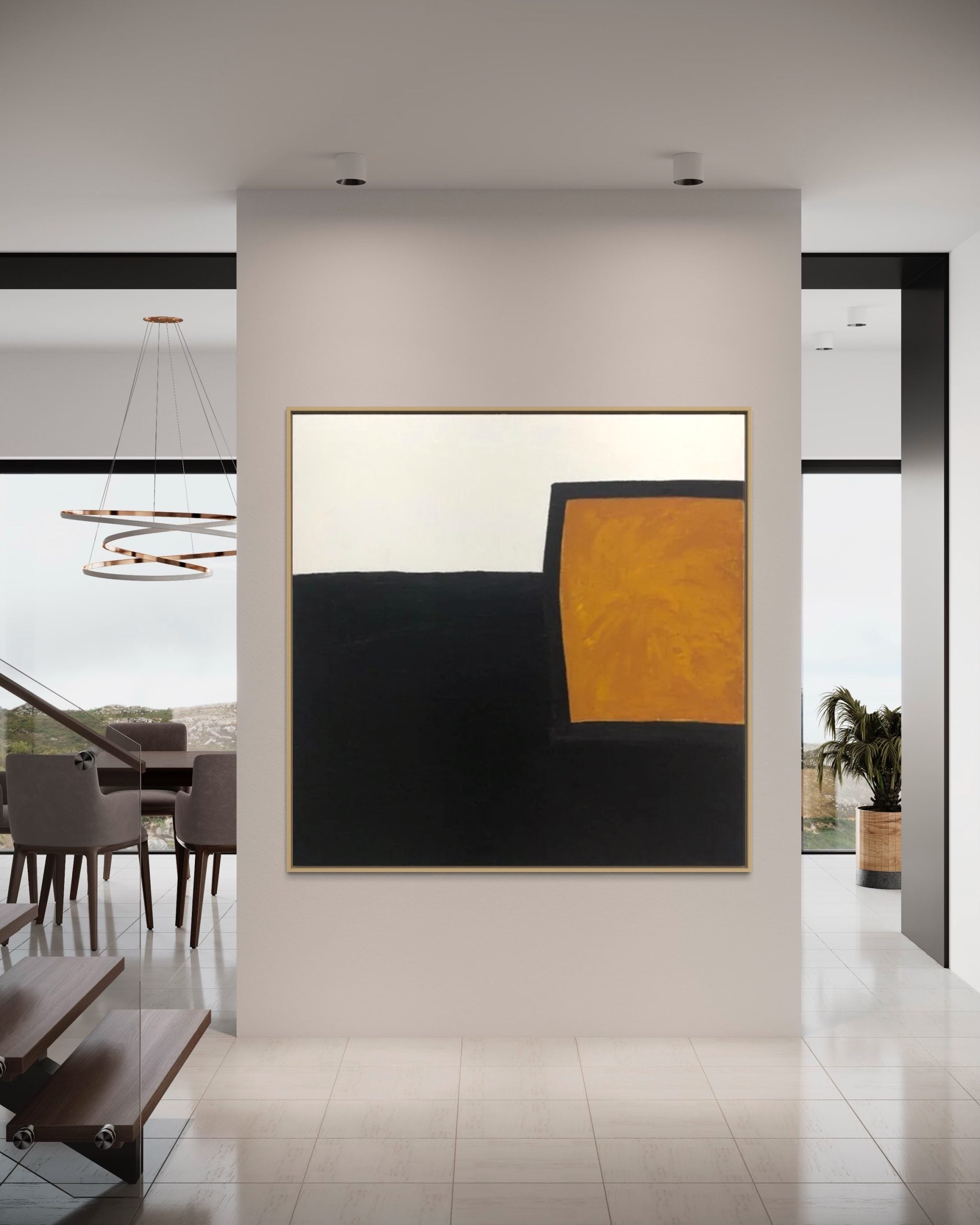 Obra de arte abstracto Refined óleo sobre lienzo Marte Gallery Llanogrande