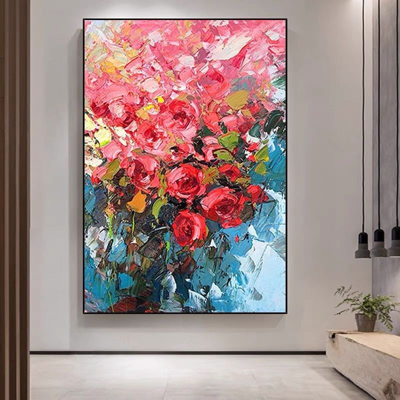 Obra de arte figurativo Roses óleo sobre lienzo Marte Gallery Llanogrande
