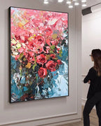 Obra de arte figurativo Roses óleo sobre lienzo Marte Gallery Llanogrande