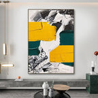 Obra de arte abstracto Rough Strokes óleo sobre lienzo Marte Gallery Llanogrande