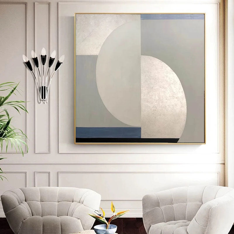 Obra de arte abstracto Sacred Geometry óleo sobre lienzo Marte Gallery Llanogrande