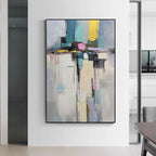 Obra de arte abstracto Sacro 2 óleo sobre lienzo Marte Gallery Llanogrande