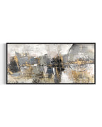 Obra de arte abstracto Saturno óleo sobre lienzo Marte Gallery Llanogrande