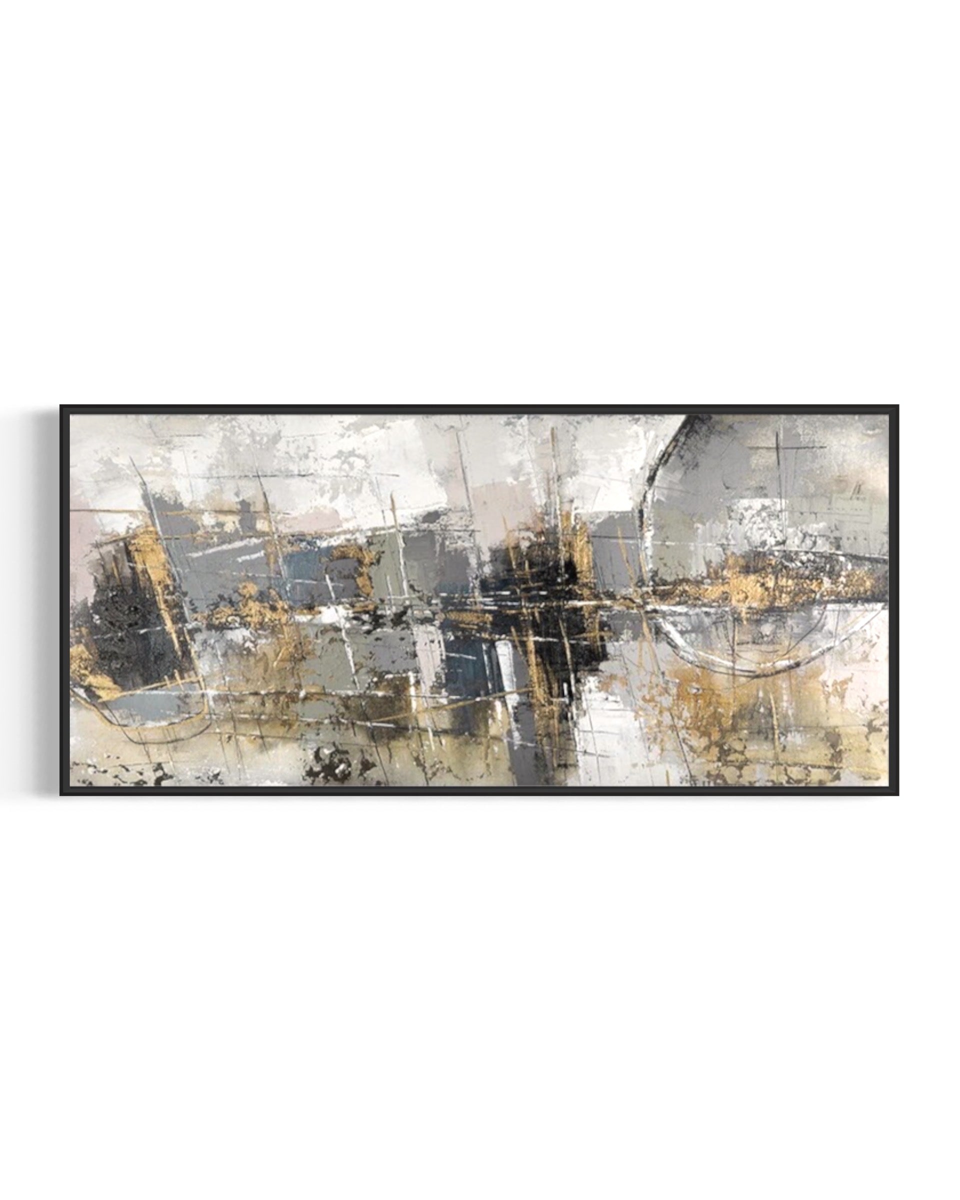 Obra de arte abstracto Saturno óleo sobre lienzo Marte Gallery Llanogrande