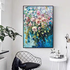 Obra de arte figurativo Spring Roses óleo sobre lienzo Marte Gallery Llanogrande