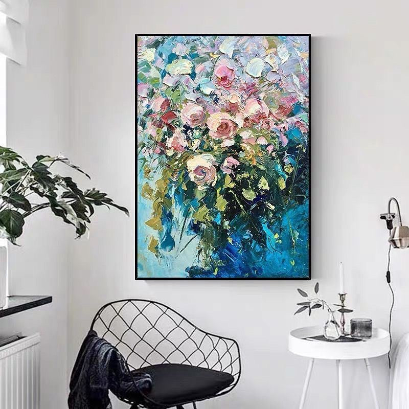 Obra de arte figurativo Spring Roses óleo sobre lienzo Marte Gallery Llanogrande