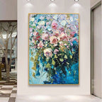 Obra de arte figurativo Spring Roses óleo sobre lienzo Marte Gallery Llanogrande