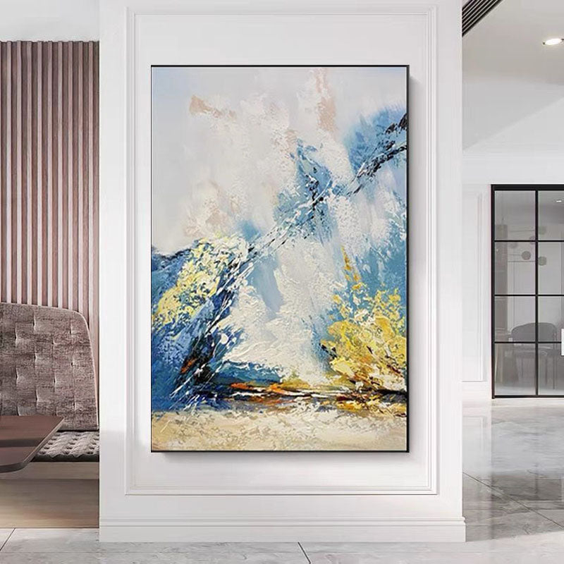 Obra de arte abstracto Tidal Wave óleo sobre lienzo Marte Gallery Llanogrande