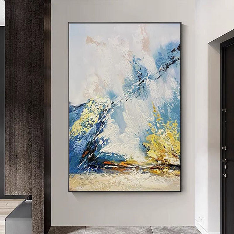 Obra de arte abstracto Tidal Wave óleo sobre lienzo Marte Gallery Llanogrande