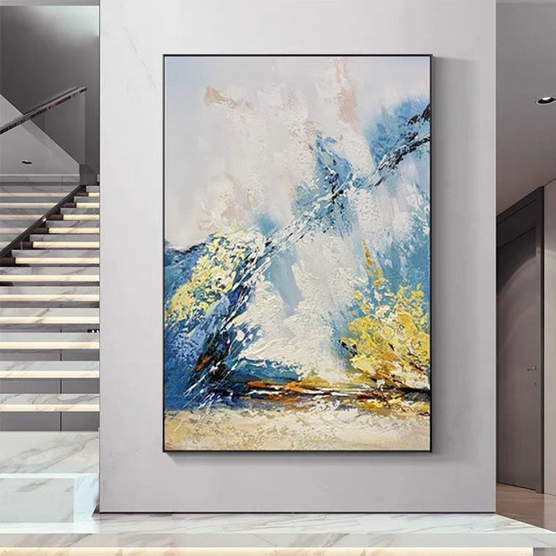 Obra de arte abstracto Tidal Wave óleo sobre lienzo Marte Gallery Llanogrande