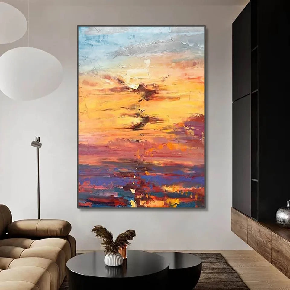 Obra de arte figurativo The Sunrise óleo sobre lienzo Marte Gallery Llanogrande