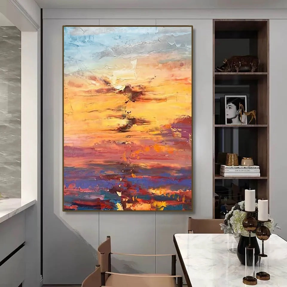 Obra de arte figurativo The Sunrise óleo sobre lienzo Marte Gallery Llanogrande
