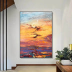 Obra de arte figurativo The Sunrise óleo sobre lienzo Marte Gallery Llanogrande