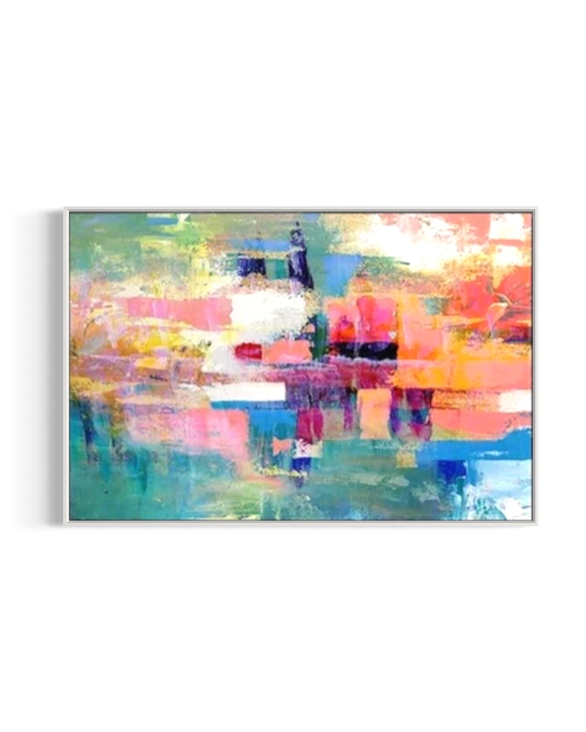 Obra de arte abstracto Vida óleo sobre lienzo Marte Gallery Llanogrande