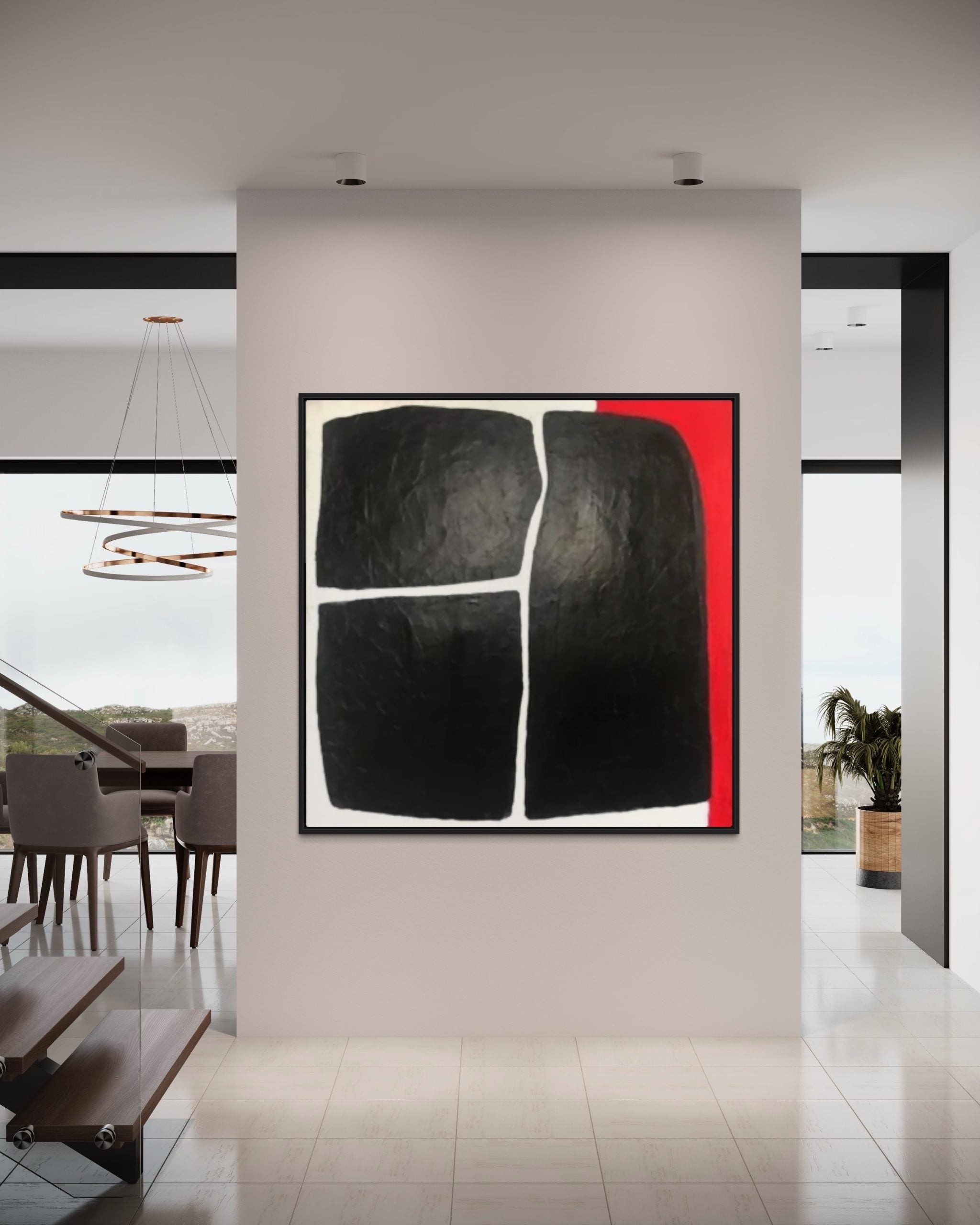 Obra de arte abstracto Way out óleo sobre lienzo Marte Gallery Llanogrande