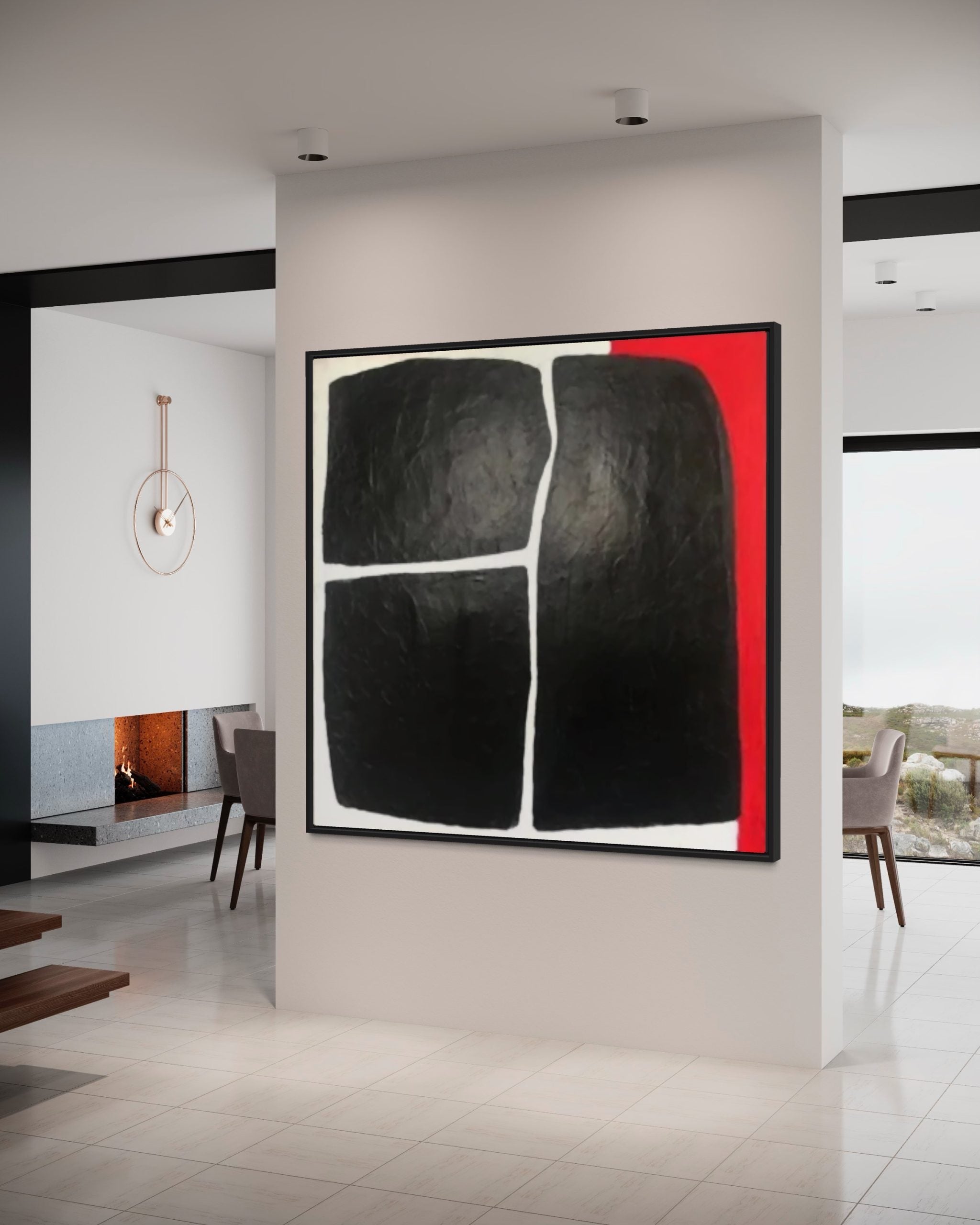 Obra de arte abstracto Way out óleo sobre lienzo Marte Gallery Llanogrande